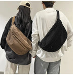 Amblot Large crossbody corduroy bum bag