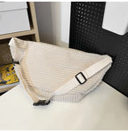 Amblot Large crossbody corduroy bum bag