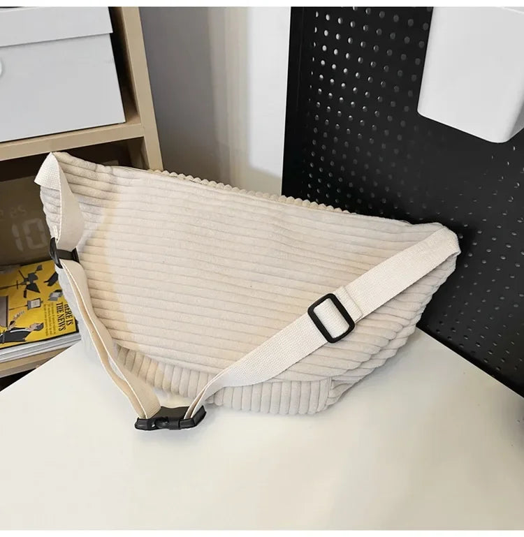 Amblot Large crossbody corduroy bum bag