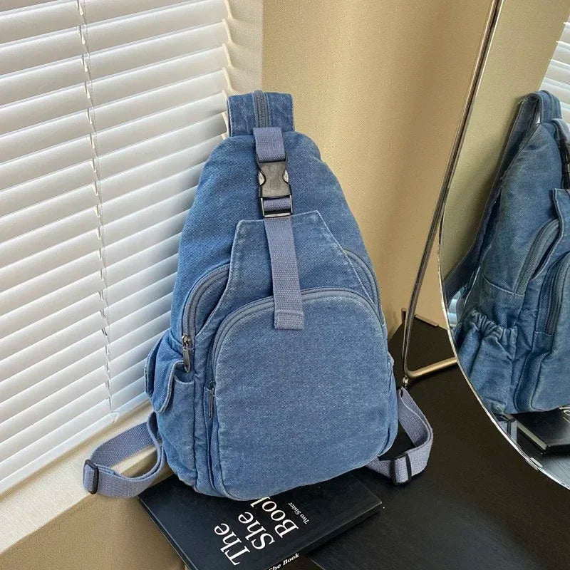 Amblot Large denim body bag