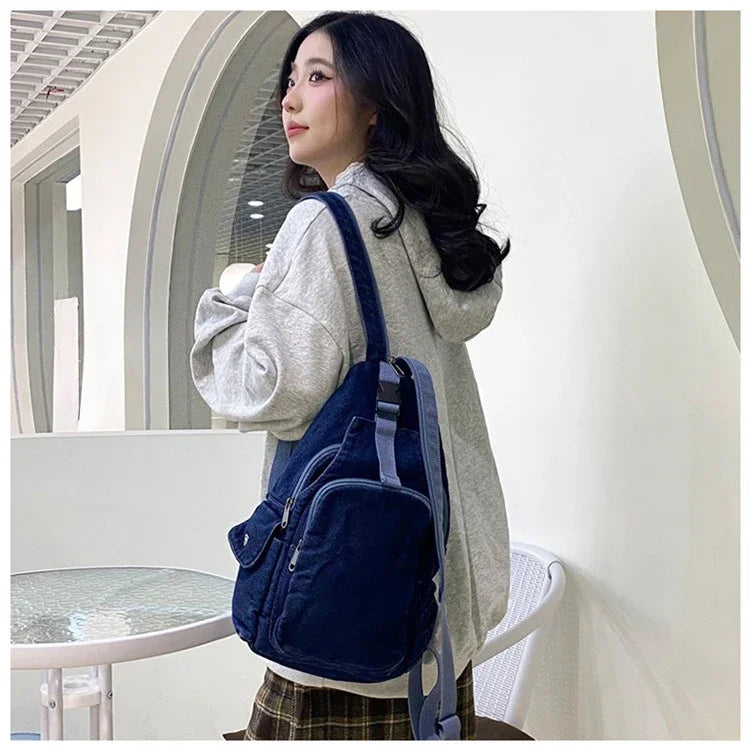 Amblot Large denim body bag