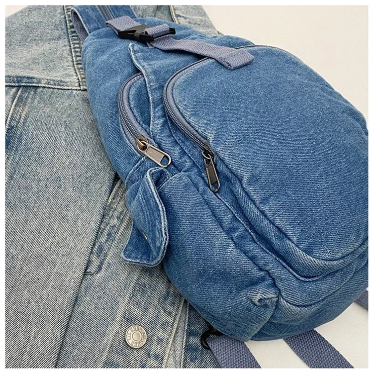 Amblot Large denim body bag