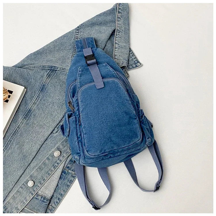 Amblot Large denim body bag