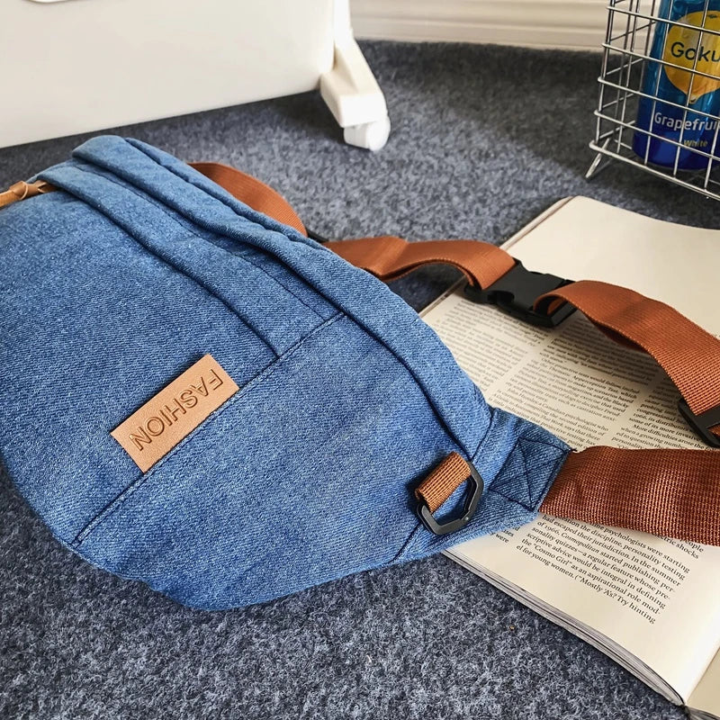 Amblot Large denim fanny pack