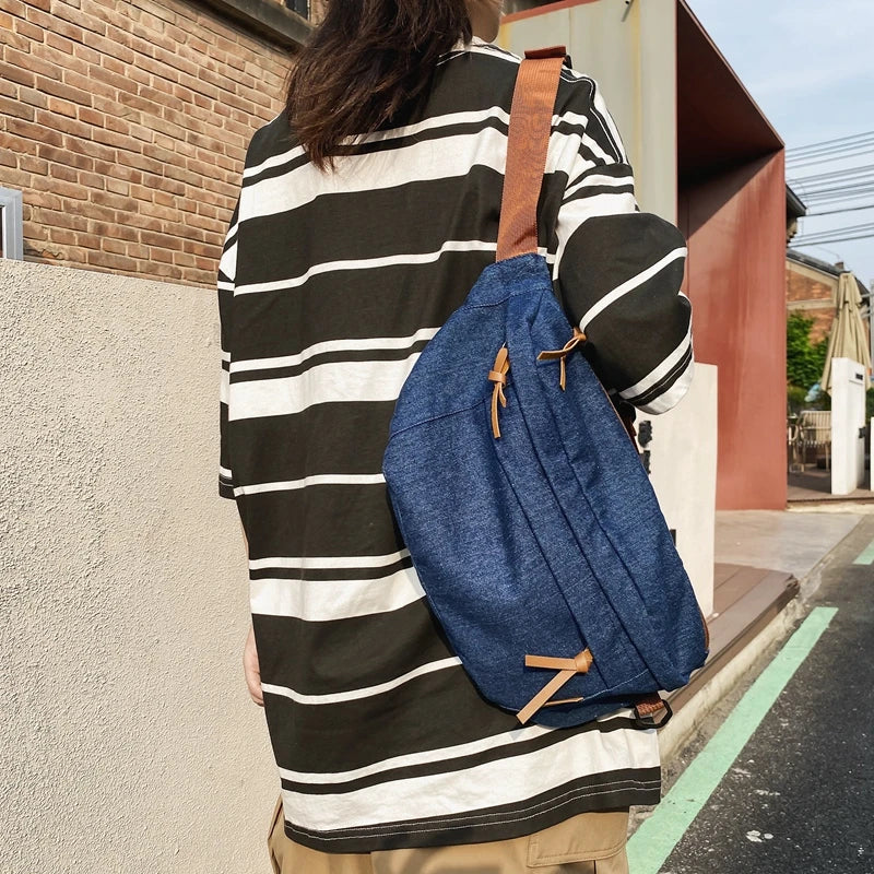 Amblot Large denim fanny pack