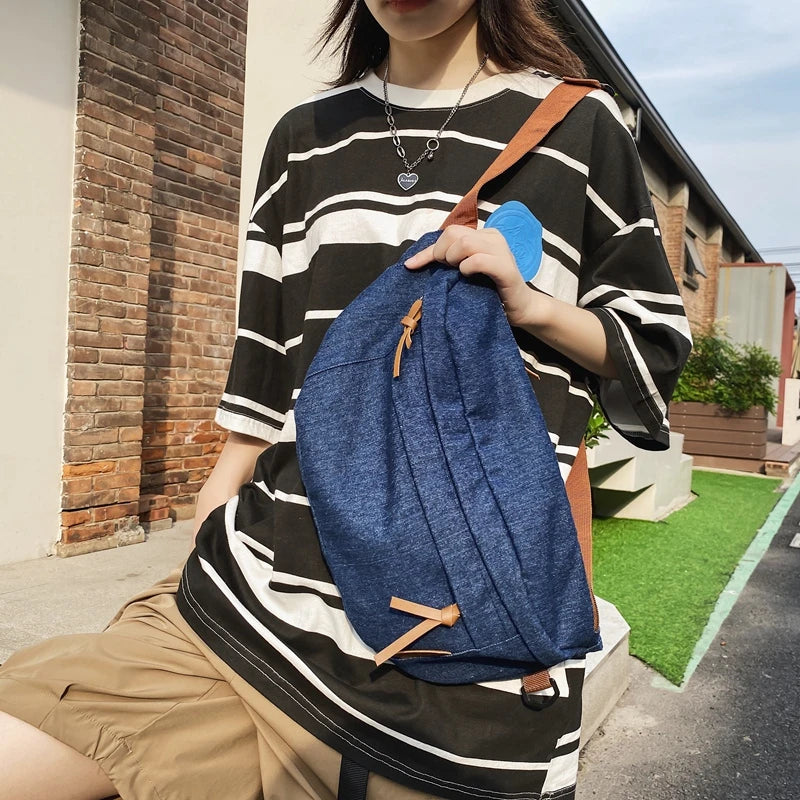 Amblot Large denim fanny pack