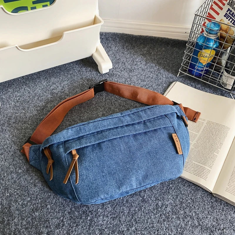 Amblot Large denim fanny pack