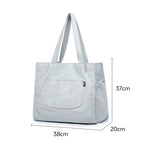 Amblot Large denim tote bag with inner compartments