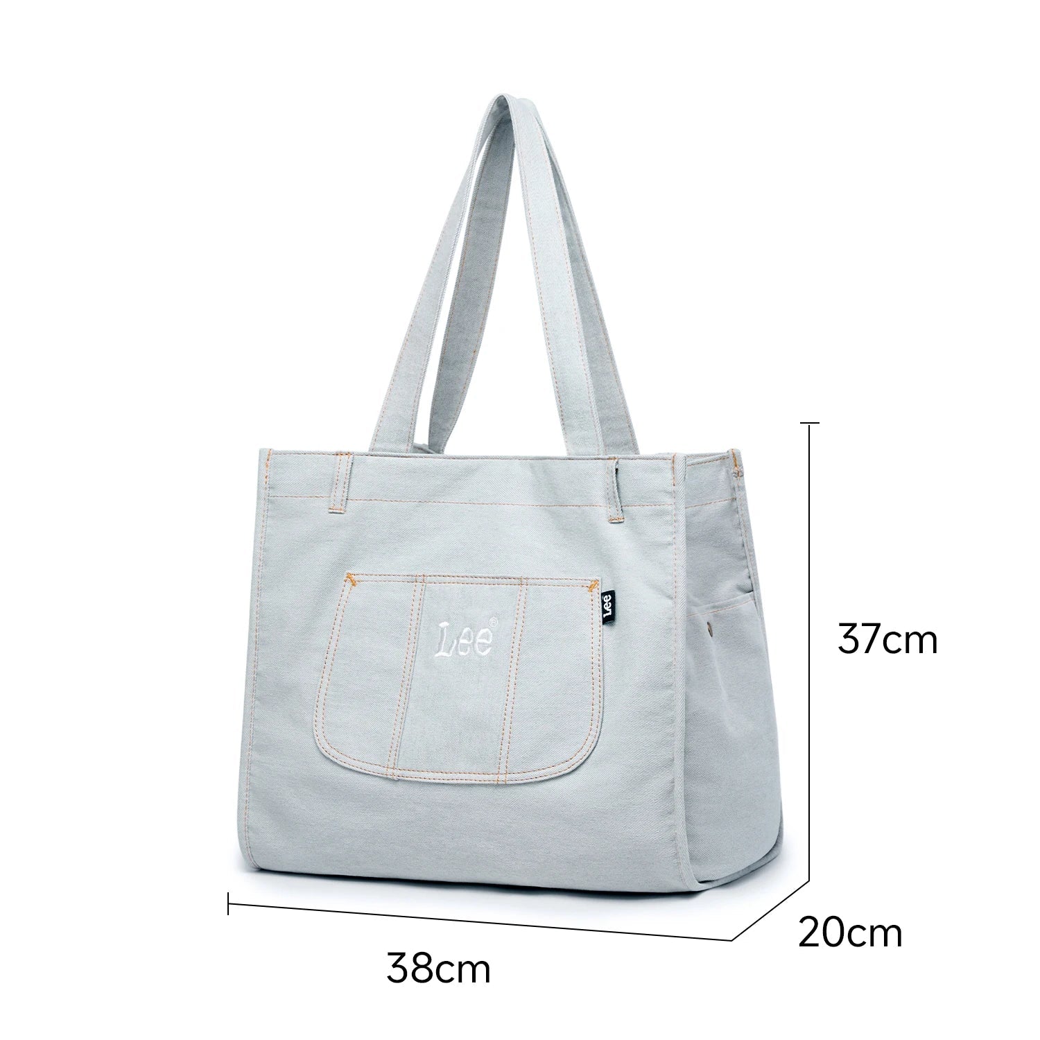 Amblot Large denim tote bag with inner compartments