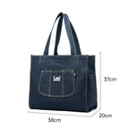 Amblot Large denim tote bag with inner compartments