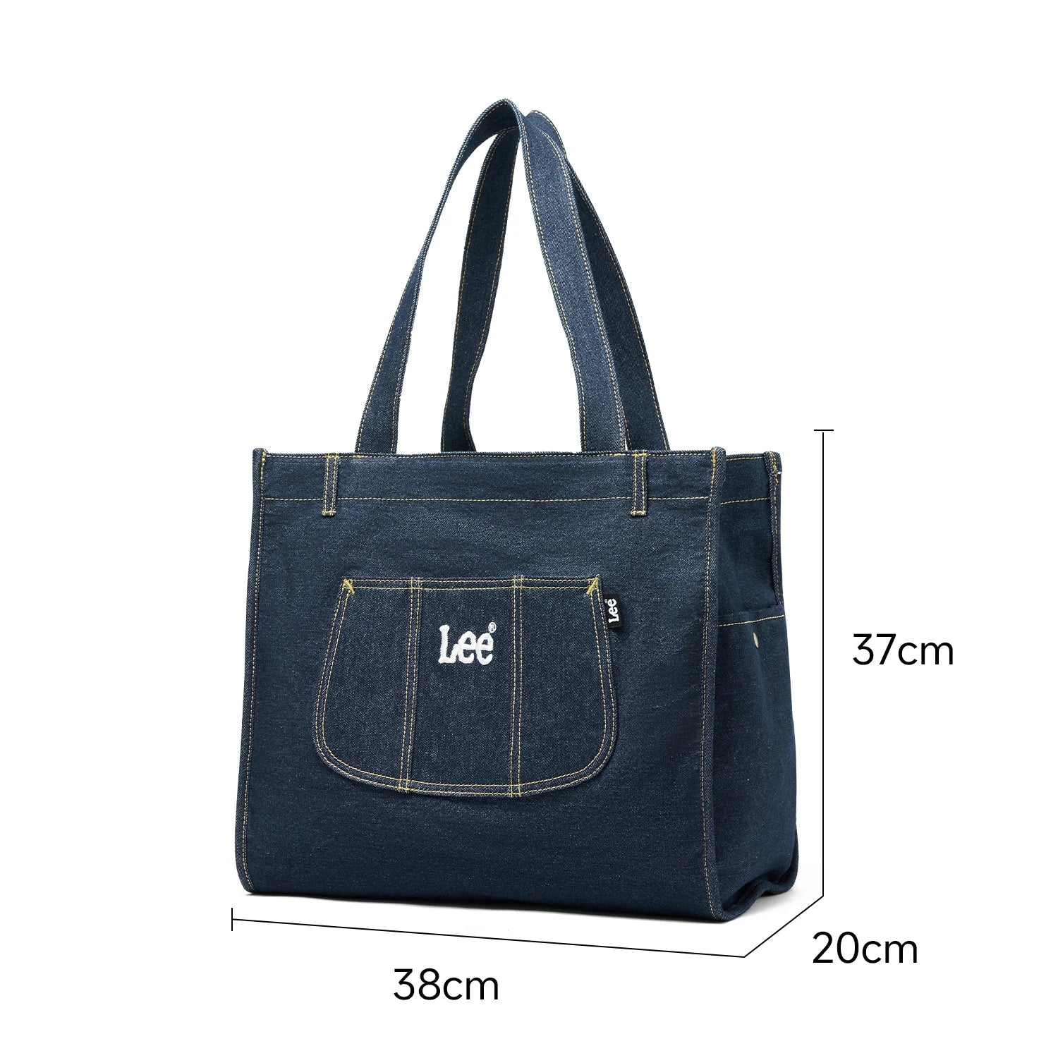 Amblot Large denim tote bag with inner compartments