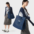 Amblot Large denim tote bag with inner compartments