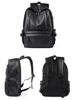 Amblot Large leather backpack for men