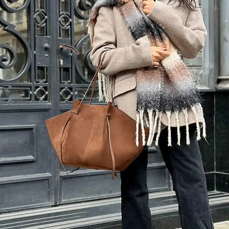 Amblot Large suede tote bag