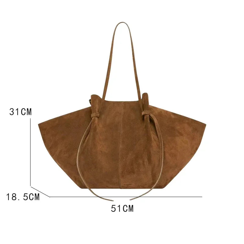 Amblot Large suede tote bag