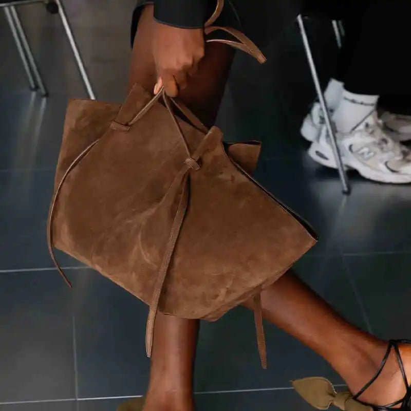 Amblot Large suede tote bag