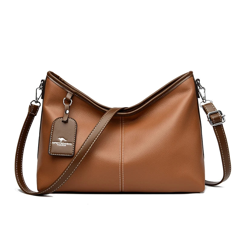 Amblot Leather handbag for work, shopping, or travel