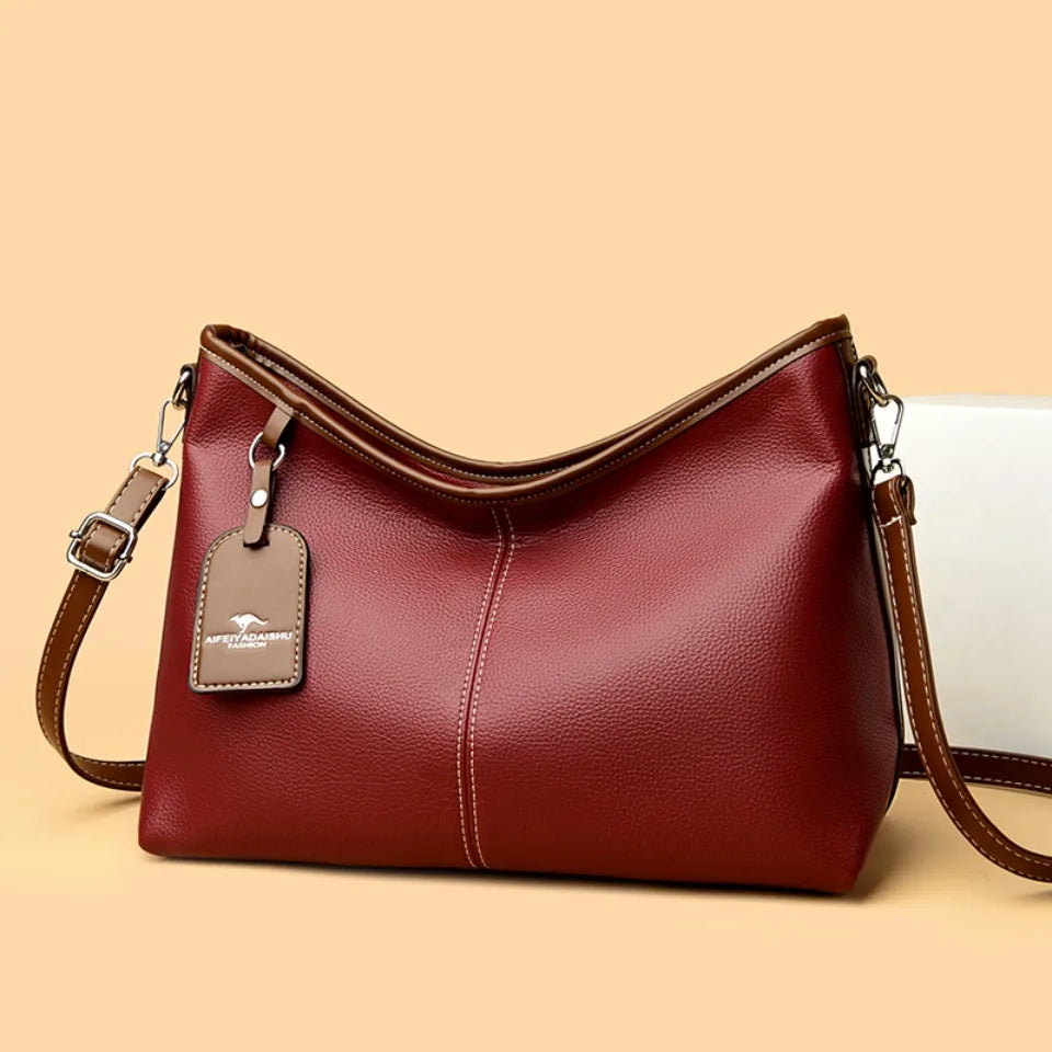 Amblot Leather handbag for work, shopping, or travel