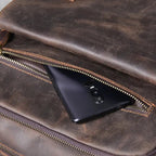 Amblot Leather hiking rucksack