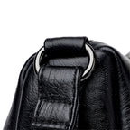 Amblot Leather shoulder bag with adjustable strap