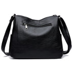 Amblot Leather shoulder bag with adjustable strap