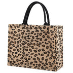 Amblot Leopard canvas shopper bag