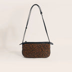 Amblot Leopard Suede shoulder purse