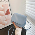Amblot Light Blue Compact leather sling crossbody