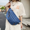 Amblot Light Blue Large denim fanny pack