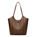 Amblot Light brown Elegant soft leather tote bag