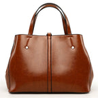 Amblot Light Brown Fashion leather handbag