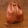 Amblot Light Brown Lightweight leather coin pouch