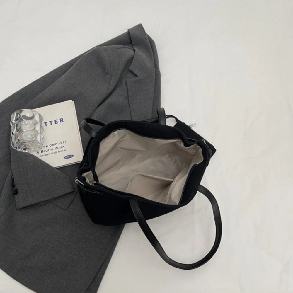 Amblot Lightweight suede tote bag