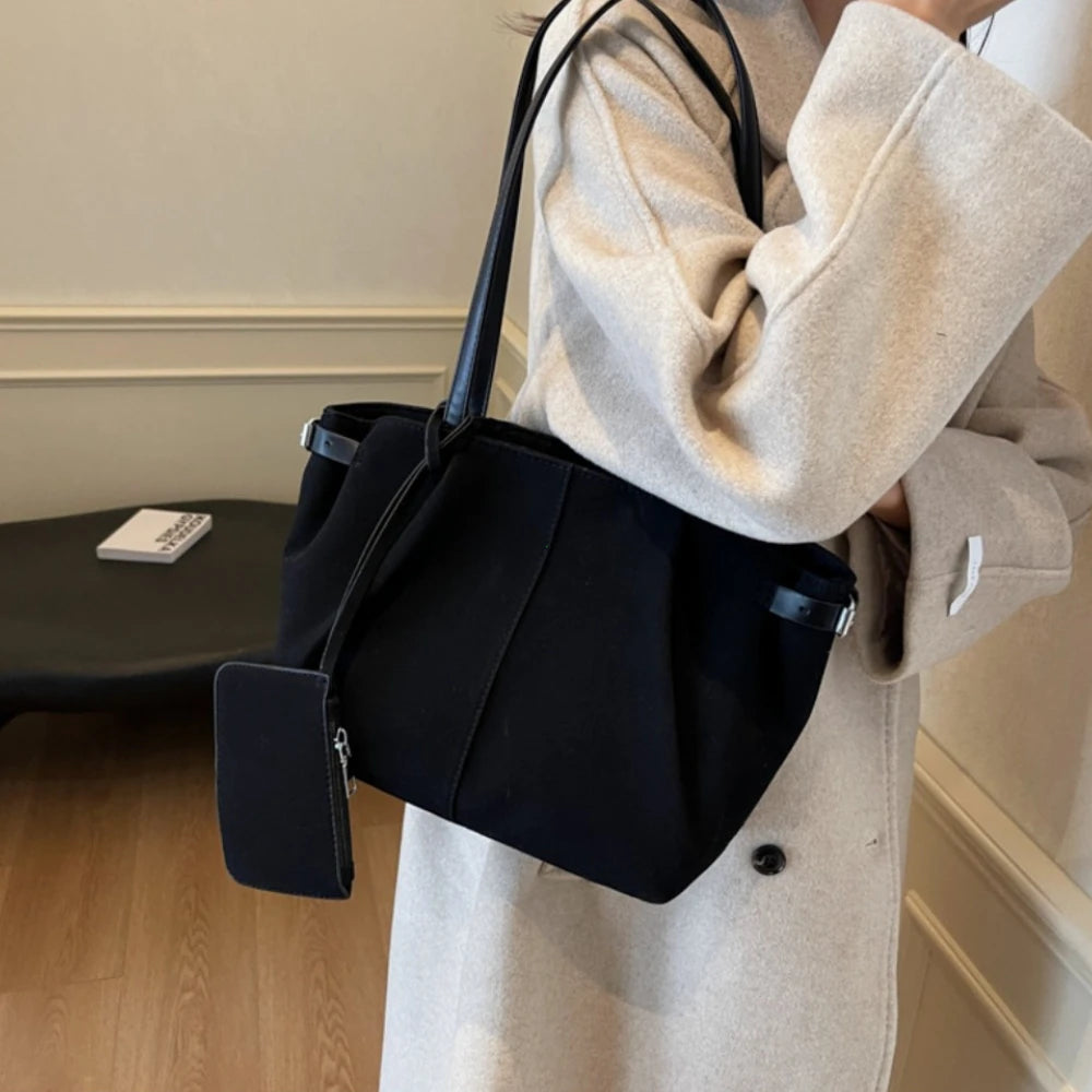 Amblot Lightweight suede tote bag