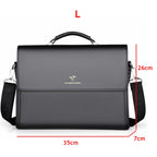 Amblot Men's formal leather briefcase