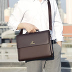 Amblot Men's formal leather briefcase