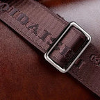 Amblot Men's leather briefcase bag