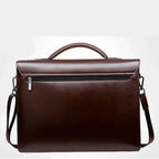 Amblot Men's leather briefcase bag