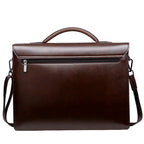 Amblot Men's leather briefcase bag