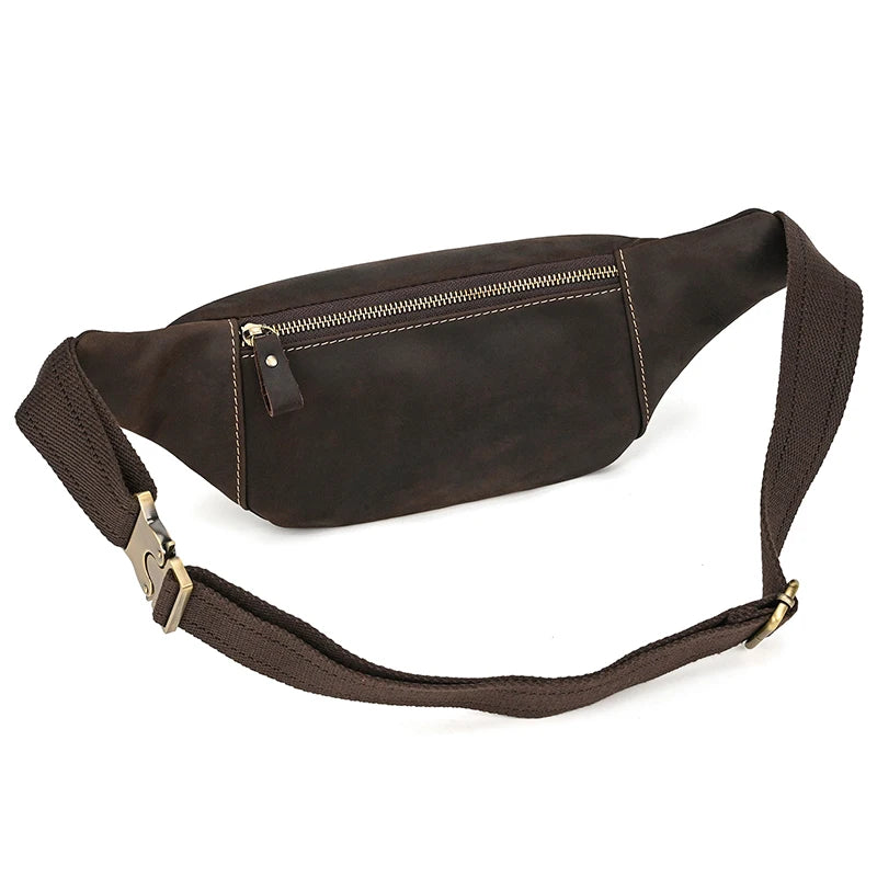 Amblot Men's leather chest bag