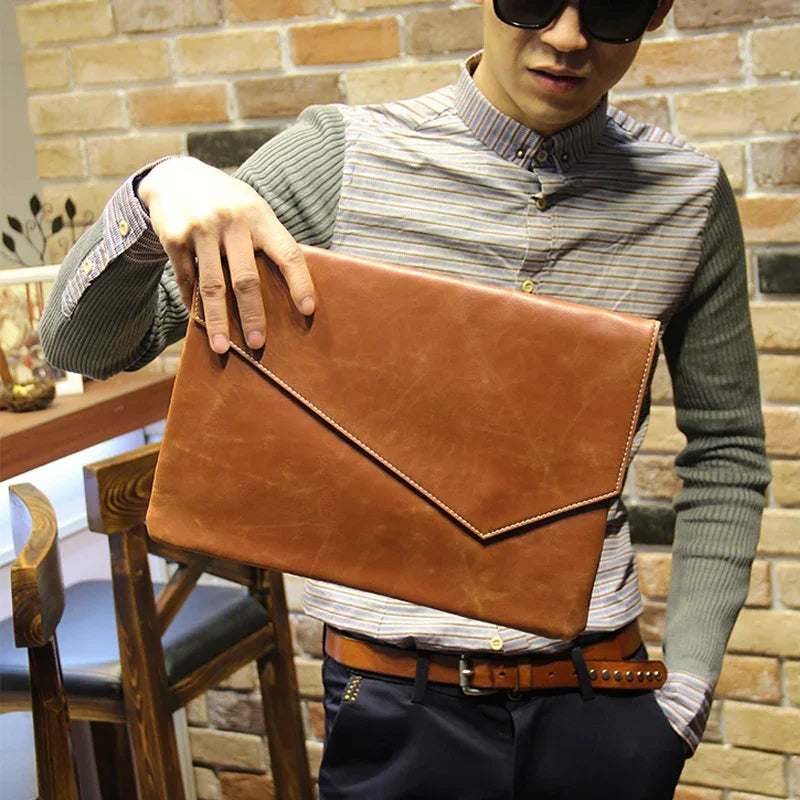 Amblot Men's leather clutch bag