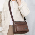 Amblot Men soft leather crossbody bag