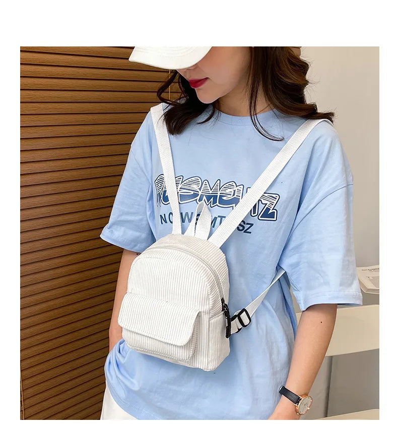 Amblot Mini corduroy backpack