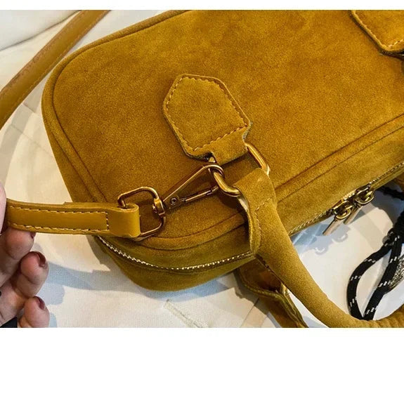 Amblot Mini corduroy purse with crossbody strap
