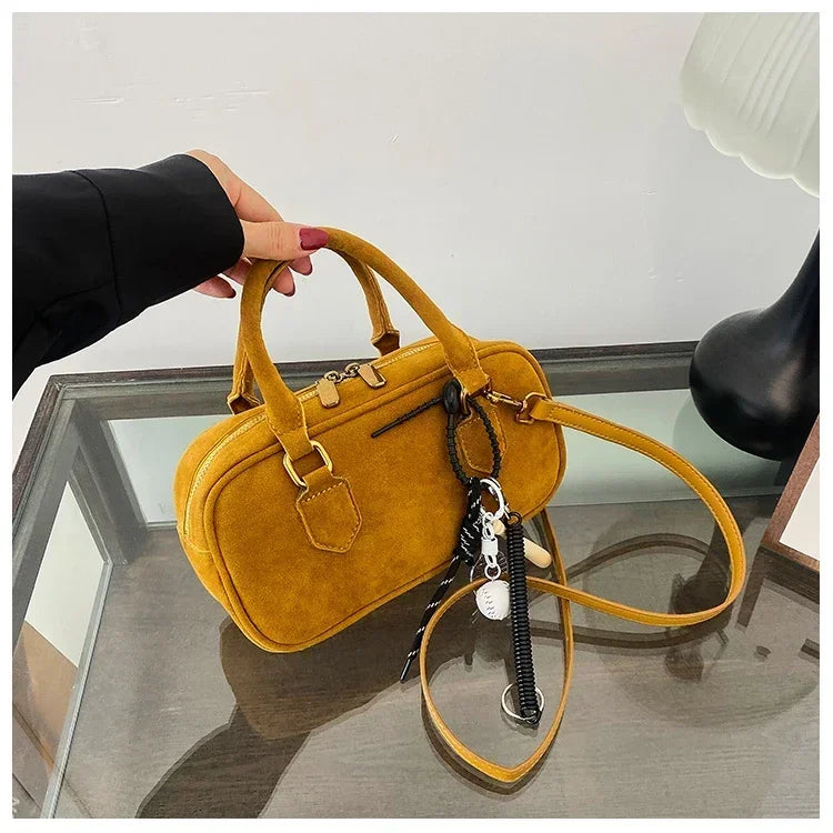 Amblot Mini corduroy purse with crossbody strap
