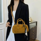 Amblot Mini corduroy purse with crossbody strap