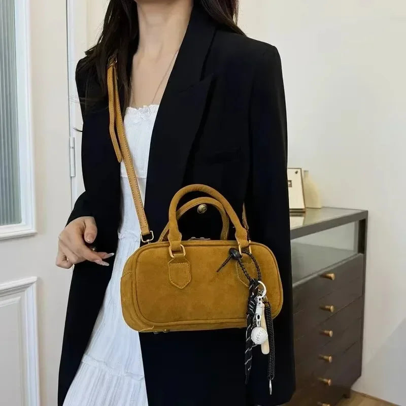 Amblot Mini corduroy purse with crossbody strap