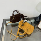 Amblot Mini corduroy purse with crossbody strap