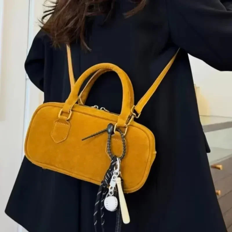 Amblot Mini corduroy purse with crossbody strap