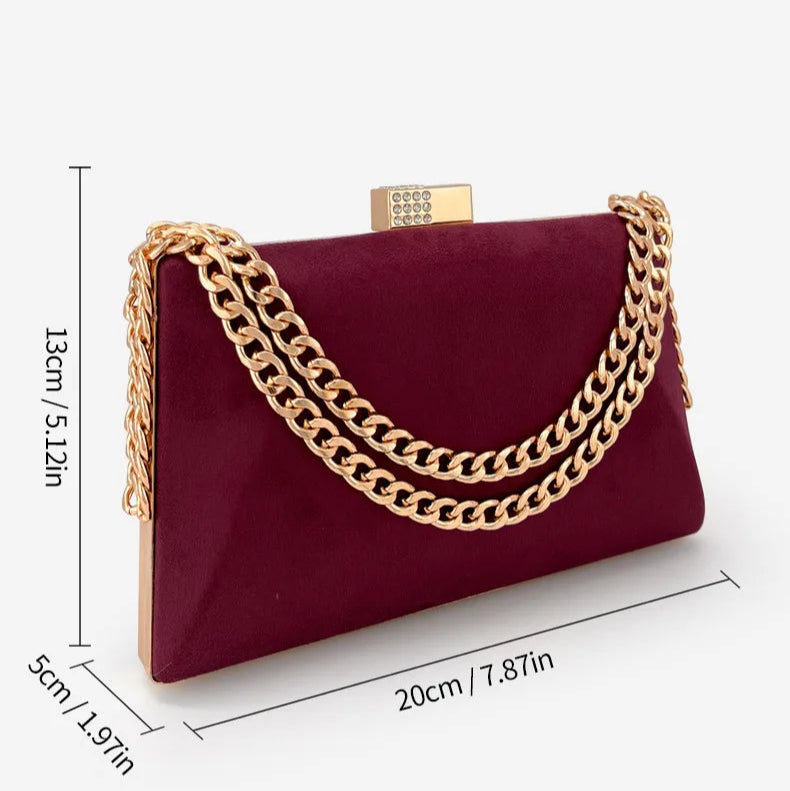 Amblot Mini corduroy purse with top handle